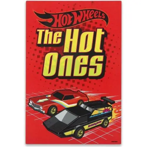 Hot Wheels The Hot Ones Tin Metal Sign Art Vintage Car Collectible Decor-aluminum