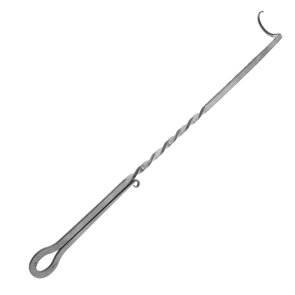 

Bbq Food Flipper 40cm Heavy Duty Stainless Steel Meat Turner Hook Bbq Tool for Grilling Smoking Outdoor Cooking Camping