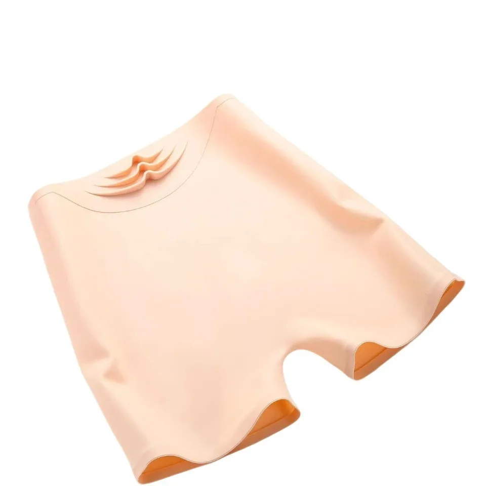 Silicone Waterproof Swimming Trunks Flat Angle Professional Swimming Gear Running Fitness Ice Cycling Sports Utility Shorts