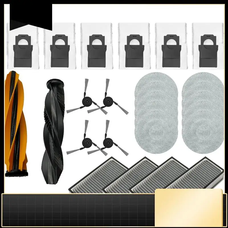 

Совместимость с Dreame X50 Ultra/S40 Enhanced Edition, детали для пылесоса, основной ролик, боковая щетка, фильтр Hepa, швабра, тканевый мешок для пыли A-N37R