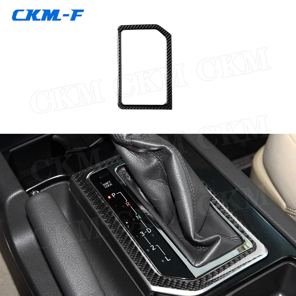 

Carbon Fiber Central Control Gear Shift Panel Trim Frame Cover Sticker For Toyota Land Cruiser Prado 2010-2018