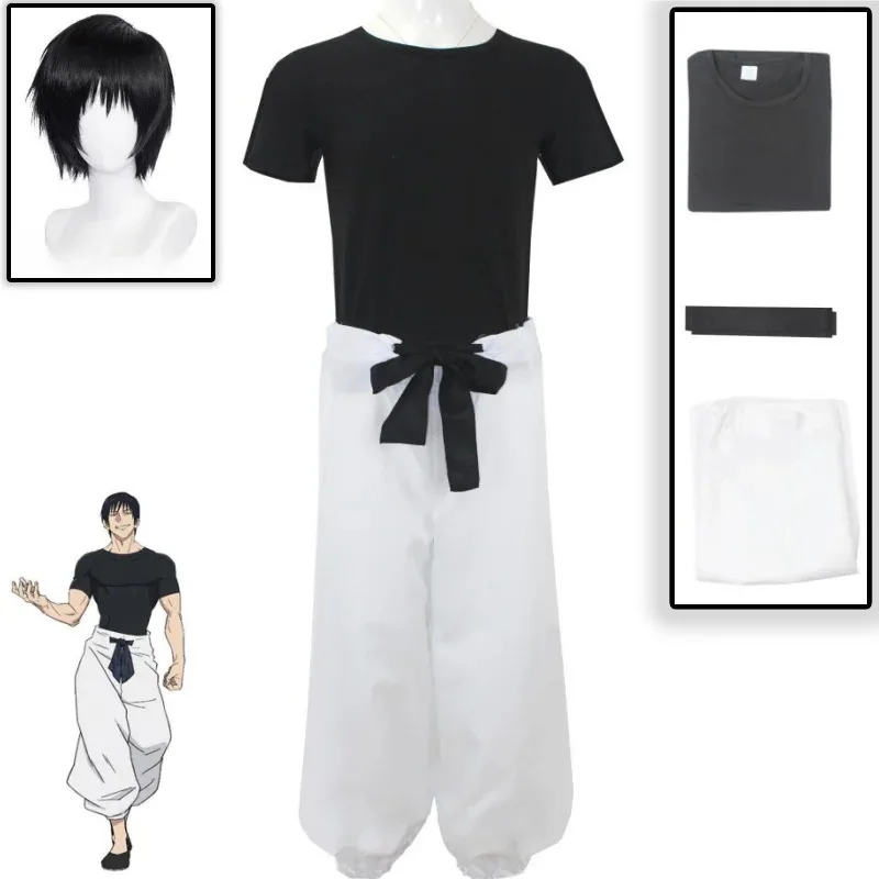 Anime Jujutsu Kaisen Stagione 2 Toji Fushiguro Costume Cosplay Stregone KillerHalloween Costume Cosplay Jujutsu Set Completo Uniforme