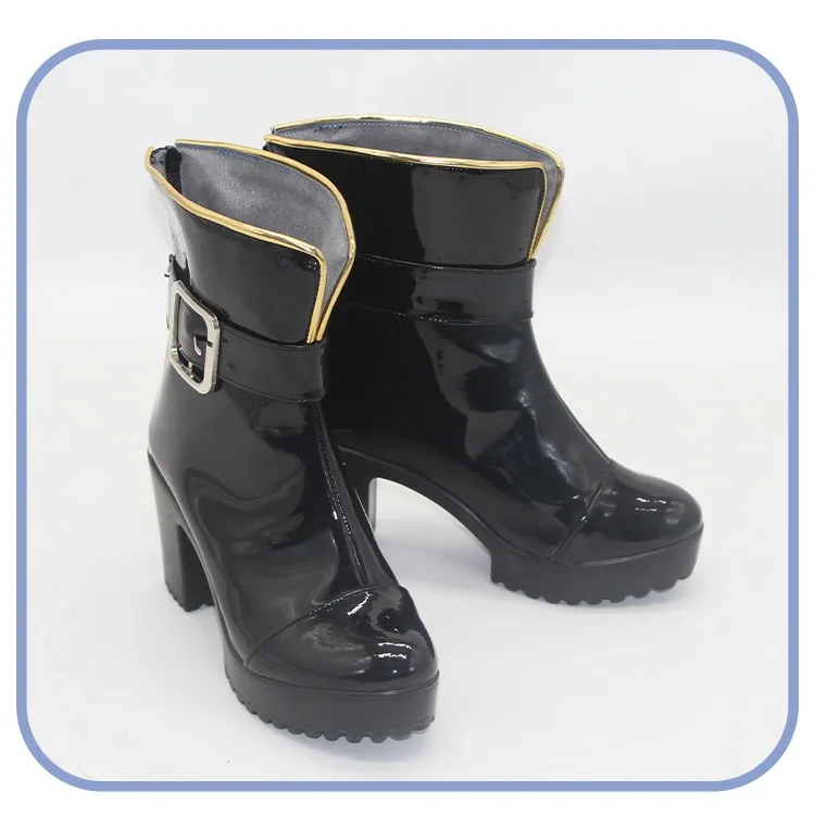 Rem คอสเพลย์รองเท้าหนัง PU รองเท้าปาร์ตี้ฮาโลวีนรองเท้าอะนิเมะอุปกรณ์เสริมคอสเพลย์ Props Custom Made