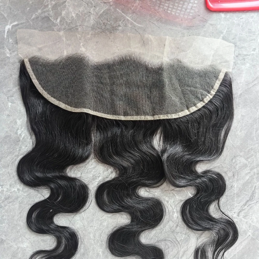 10-22 Zoll 13x4 Lace Frontal Body Wave Echthaar Natürliche Farbe Brasilianisches Virgin Remy Haar Vorgezupft mit Baby Hair für Anfänger – Detail 4