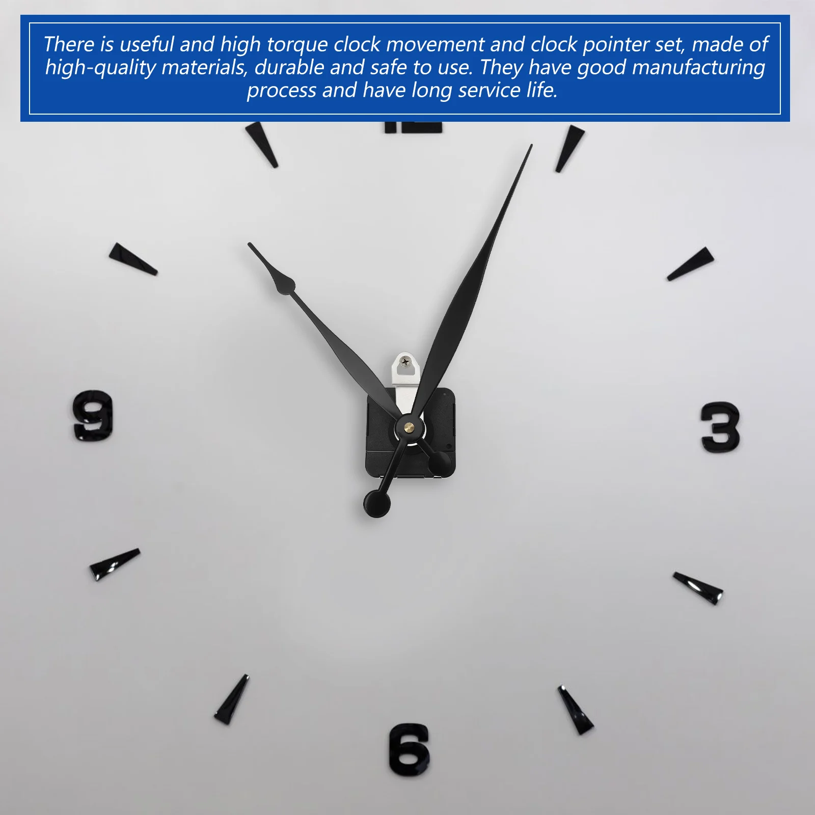 

1 Set High Torque Movement Replacement Parts Durable Mechanism For Wall Hanging Home Office Decor Diy Clock Pointer Accessories
