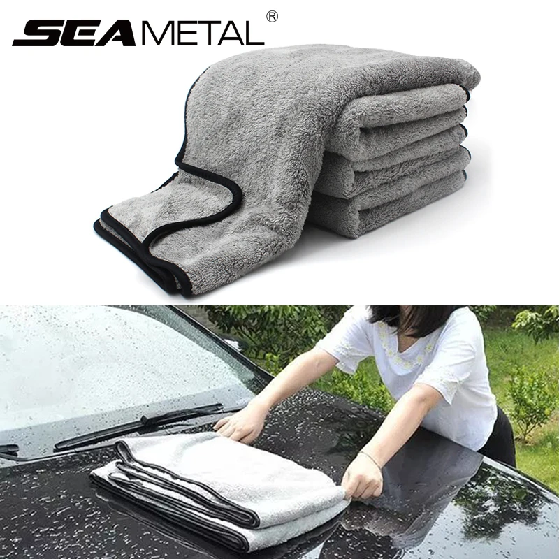 Ultra Thick Ultra Fine Fiber Car Towel Non Shedding Car Cleaning Cloth Car Care Cleaning Cloth Washing And Polishing