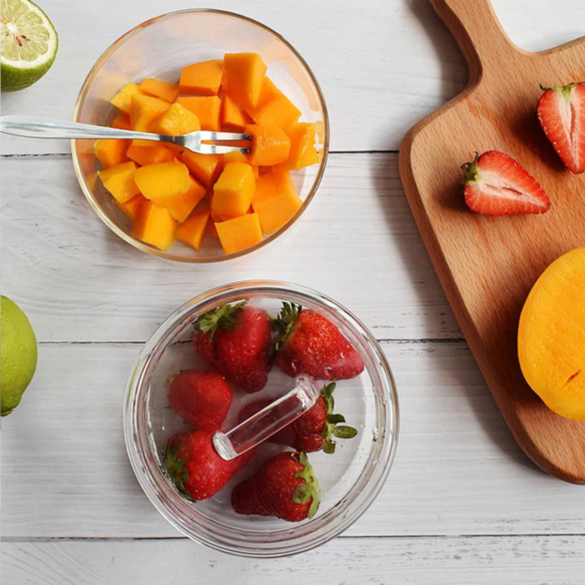 

Heat Resistant Glass Bowl Clear Stackable Design for Food Organization Ideal for Fruits Vegetables Snacks Storage Fruit Glass