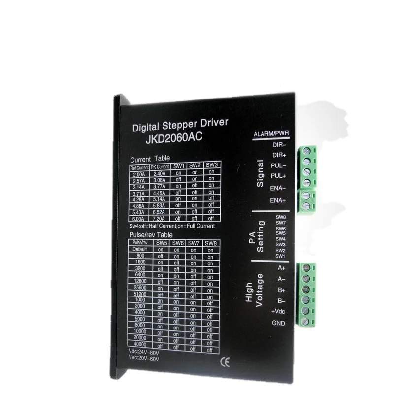 ハイブリッドステッピングモーター 42/57/60/86/110 DC 2 相ドライバー JKD2060AC デジタルステッピングドライバー