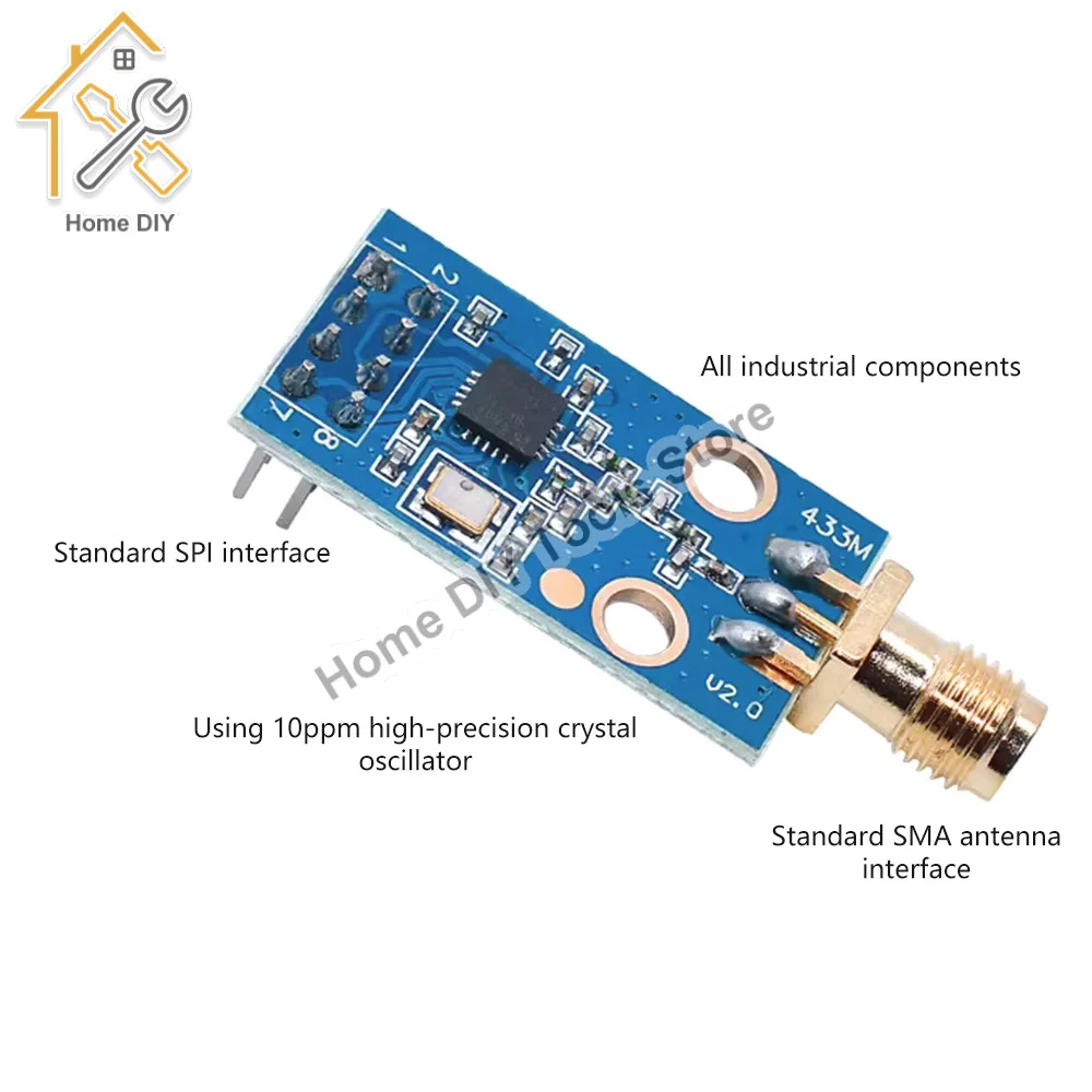 Module émetteur-récepteur sans fil CC1101 avec antenne SMA pour Arduino 433MHZ