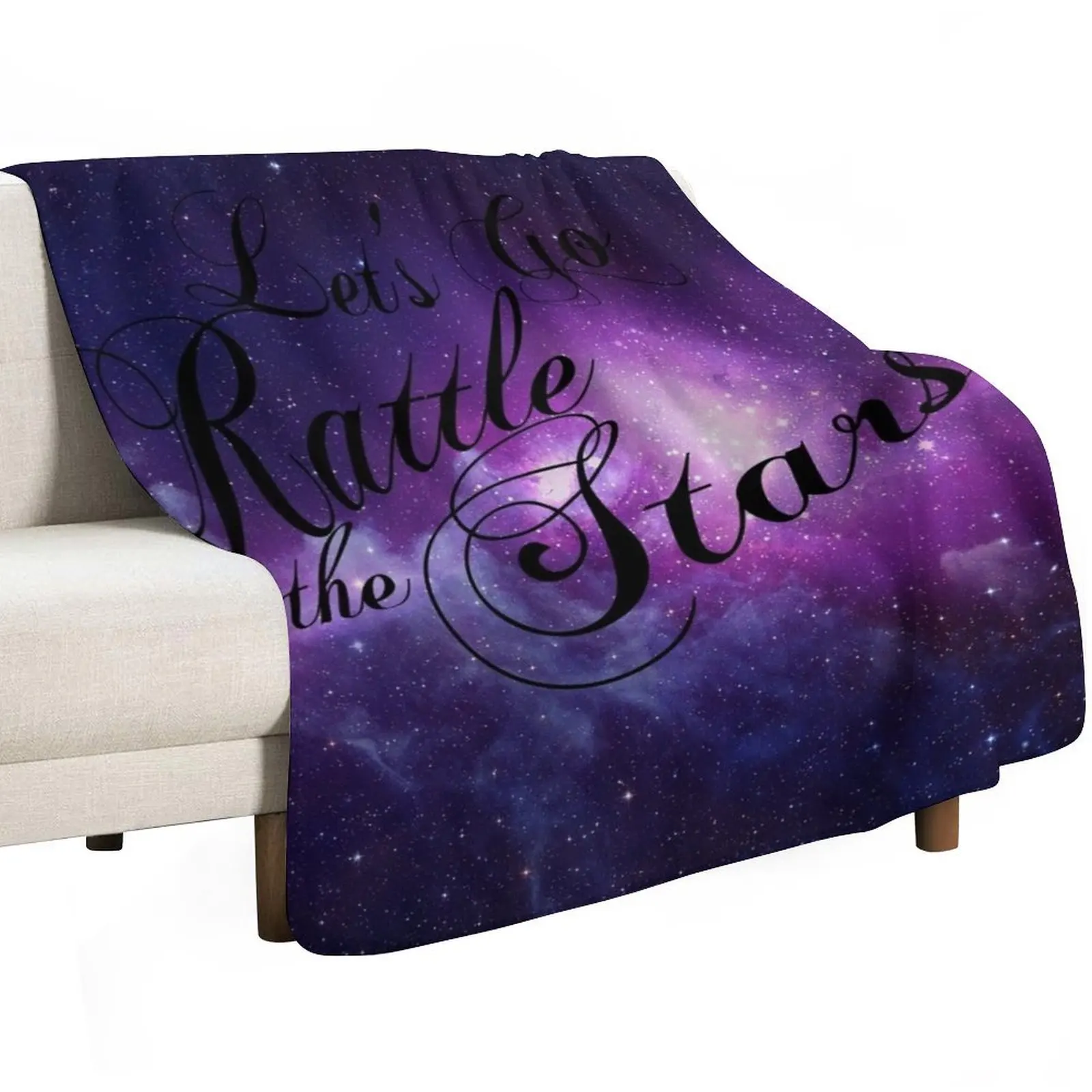 Let's Go Rattle The Stars - Throne of Glass Design Throw Blanket Furrys Bed Fashionable for winter Warm Blankets