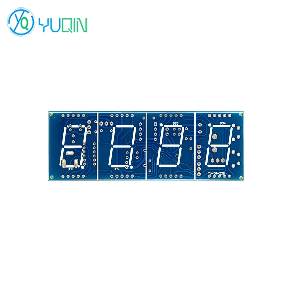 DIY ساعة إلكترونية رقمية DIY مجموعة لحام، عرض الوقت تاريخ درجة الحرارة STC رقاقة واحدة الحواسيب الصغيرة