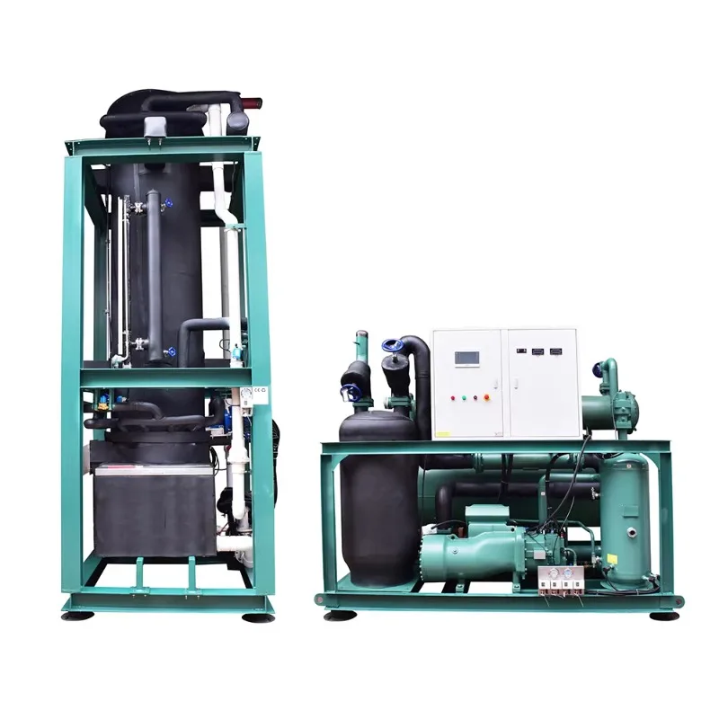 Customized tube ice machine ice bullet maker commercial stainless steel 5000kg daily crystal clear ice for cold drink shop