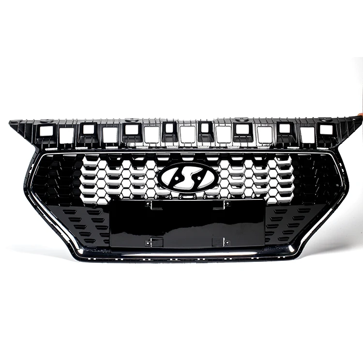 

High Gloss Paint Car Front Bumper Lower Center Grille Middle Grille Mesh Cover Trim Fit Car Front Grill