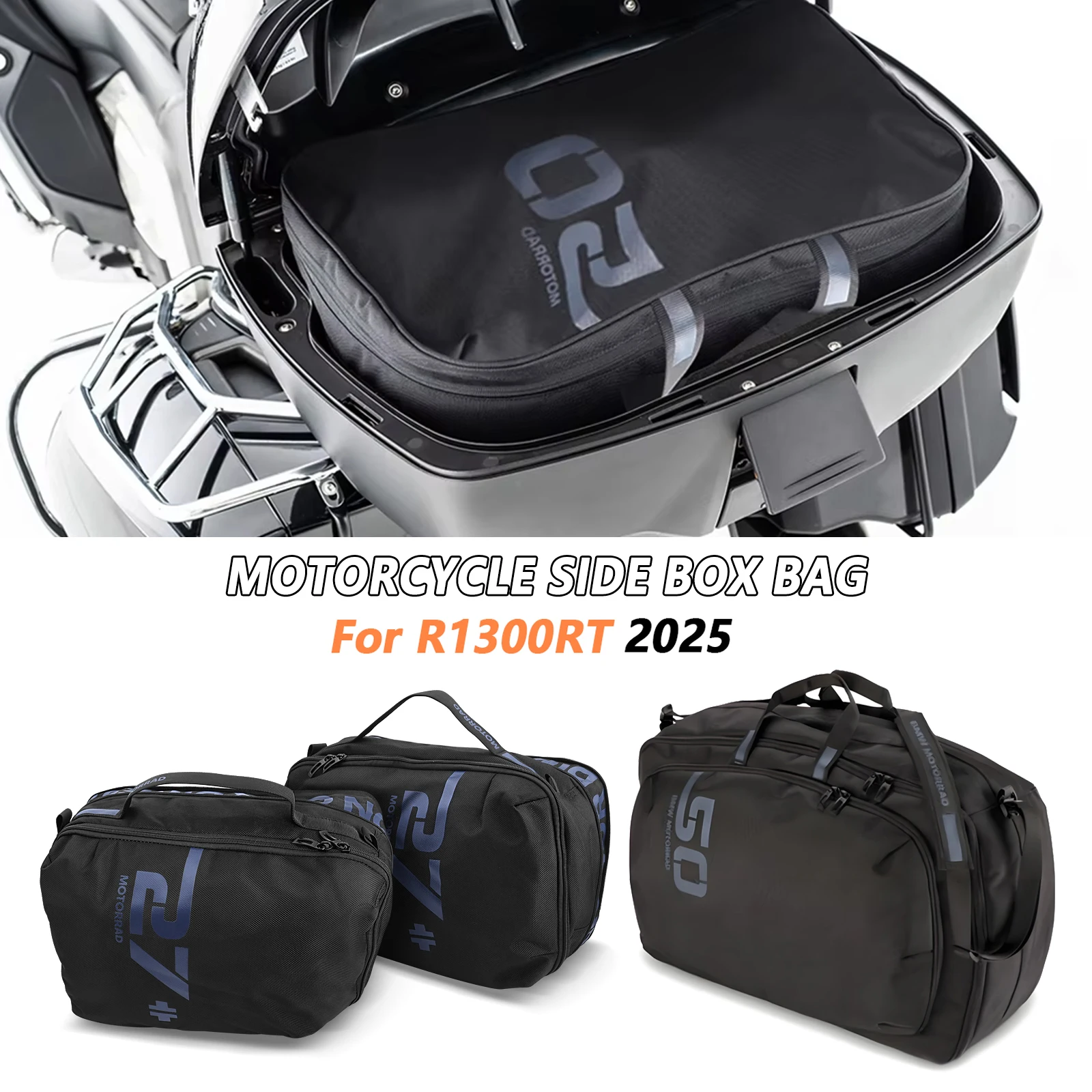 Motorcycle Side Case Liner Bag Waterproof Luggage Box Inner Bags For BMW R 1300 RT R1300RT 2025 Trunk Liner Bag Tail bag