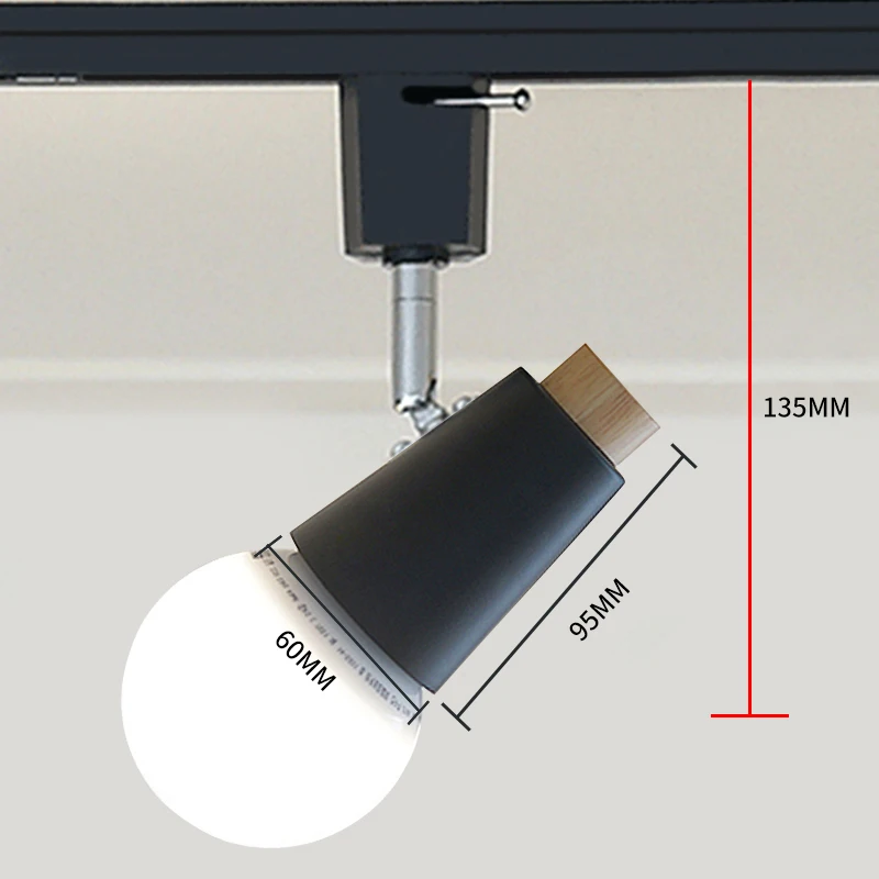 Faretto Macaron a binario a LED moderno e minimalista nordico per negozio di abbigliamento, sala espositiva, luce domestica