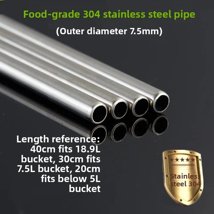 Stainless Steel Tea Set Automatic Water Drawing Silicone Tube Upward Water Supply Tube Bucket Water Tea