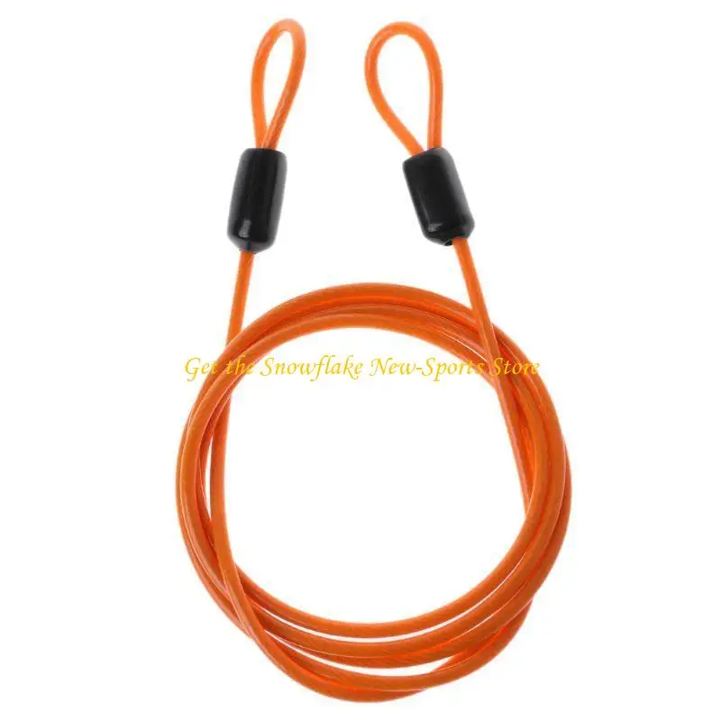 E56D Outdoor Travel Safety Cable Wire Rope  Security Cable with Round End Road Bike Lock Rope Easy to Use