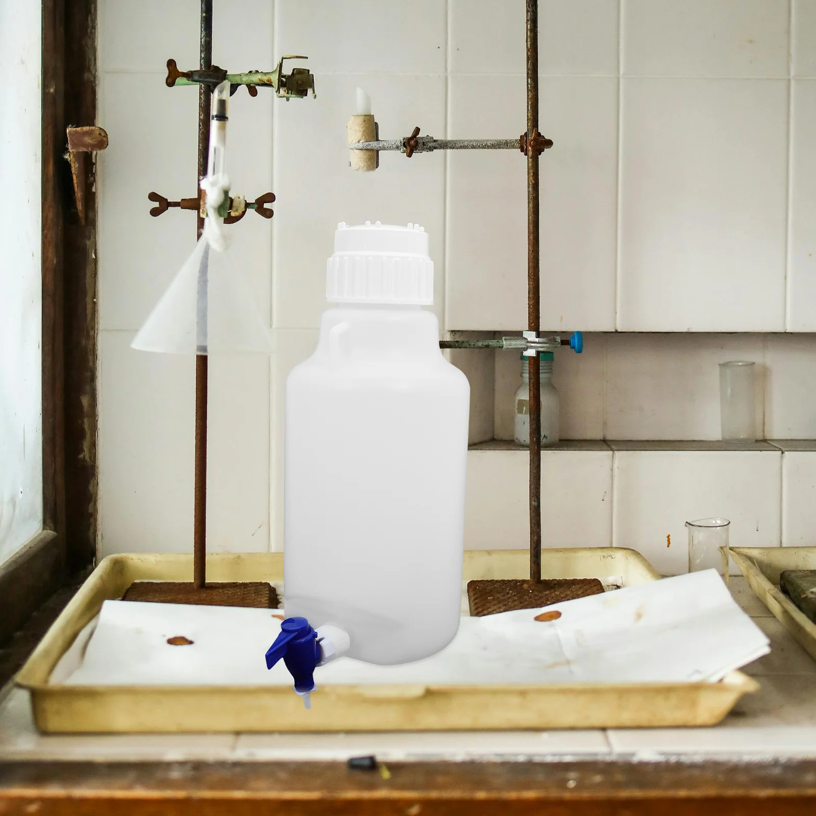 Dispensador automático de botellas de agua, resistente a la rotura, con o contenedor de almacenamiento