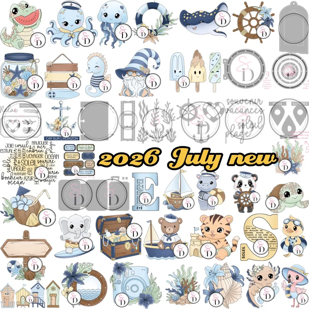 2026 June new Clear Stamp and Metal Cutting Dies Seal for DIY Die Scrapbooking photo album Card Making Decoration Supplies