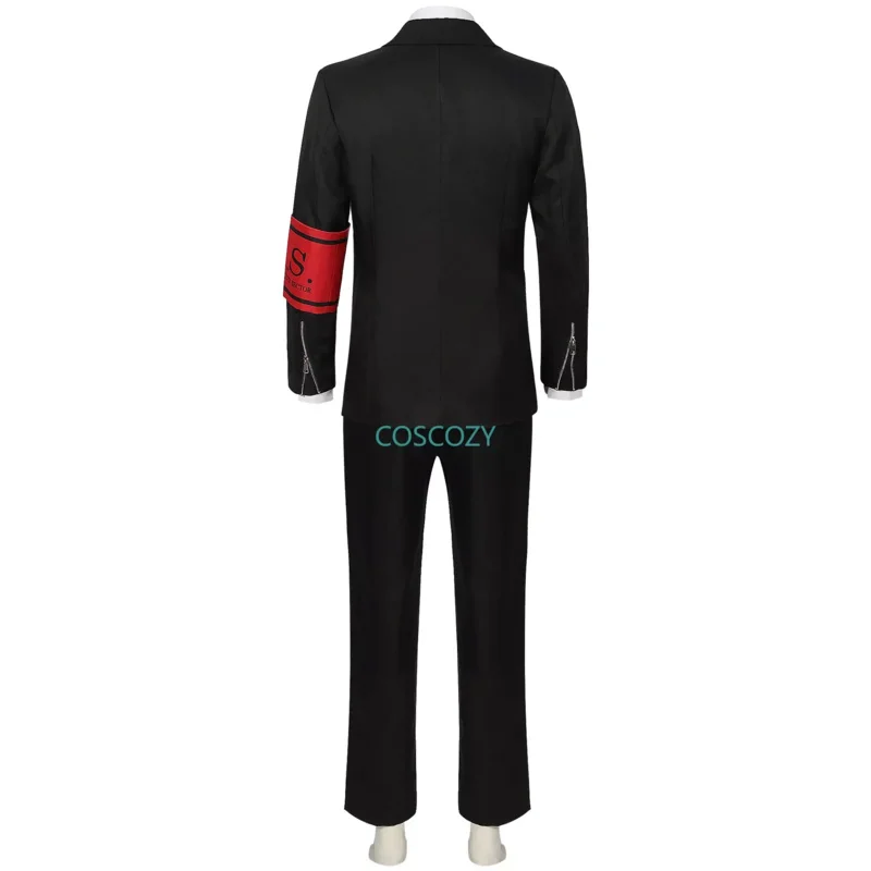 Новинка 2024 года, игра P3 Makoto Yuki, карнавальный костюм, парик, школьная форма Gekkoukan, черный костюм с вышивкой, брюки, рубашка, повседневная одежда