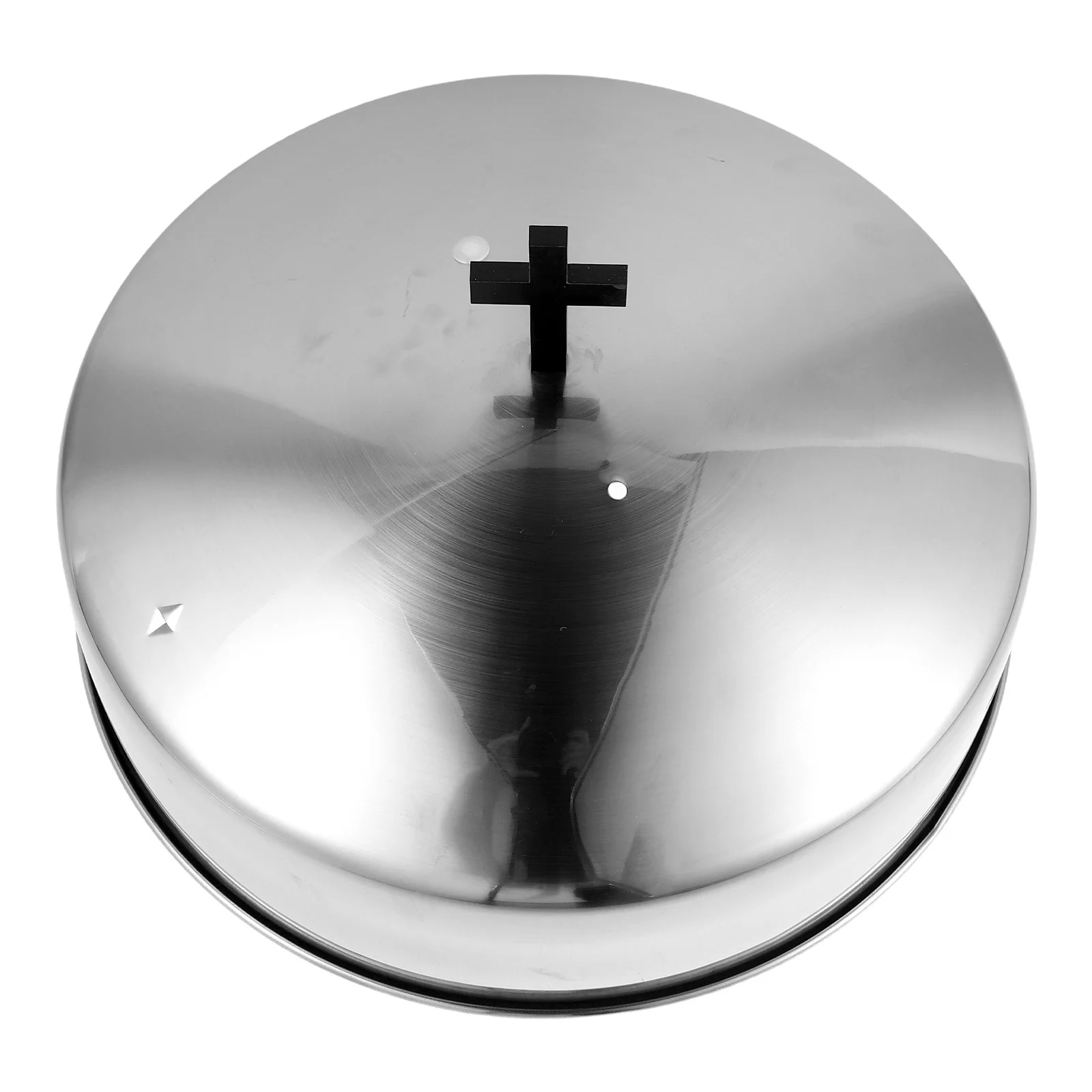 

Stainless Steel Communion Tray Lid Round Large Cover For Religious Bread Plate Chafing Dish Chafer Pan With Handle Kitchen