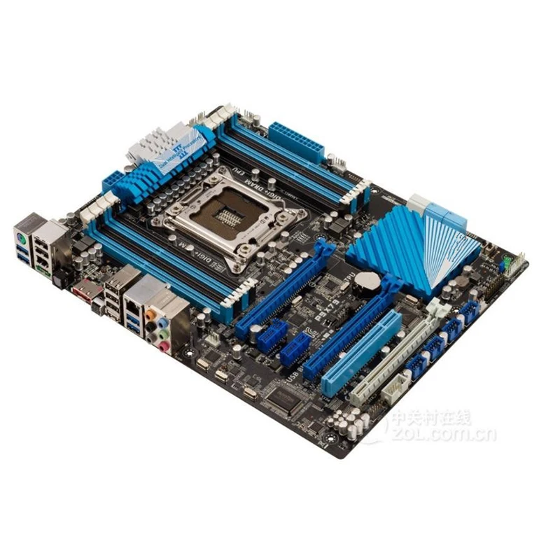 For Intel X79 P9X79 motherboard Used original LGA 2011 LGA2011 DDR3 64GB USB2.0 USB3.0 SATA3 Desktop Mainboard