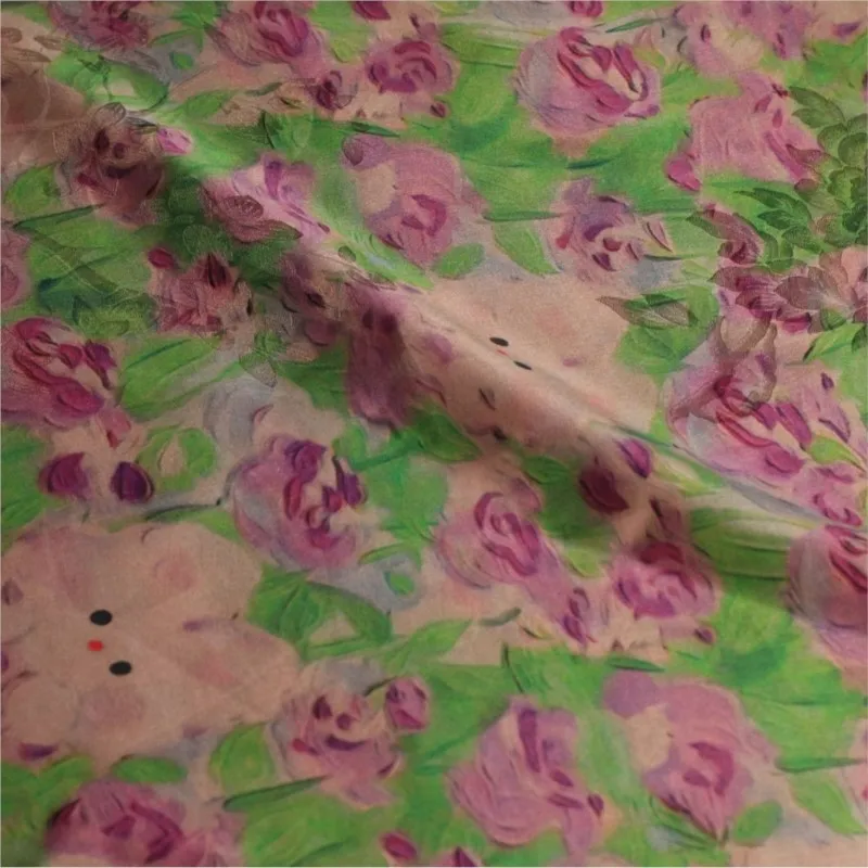 

New jacquard dark pattern oil printing Chinese-style cheongsam dress blouse evening and headwear fabric