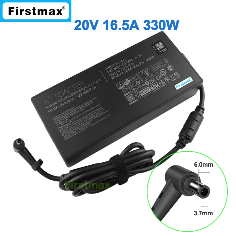 330W Charger 20V 16.5A A21-330P1A A22-330P1A for Asus ROG Strix Scar G634JZ G733PZ G733PY G814JI Gaming Power Adapter Supply