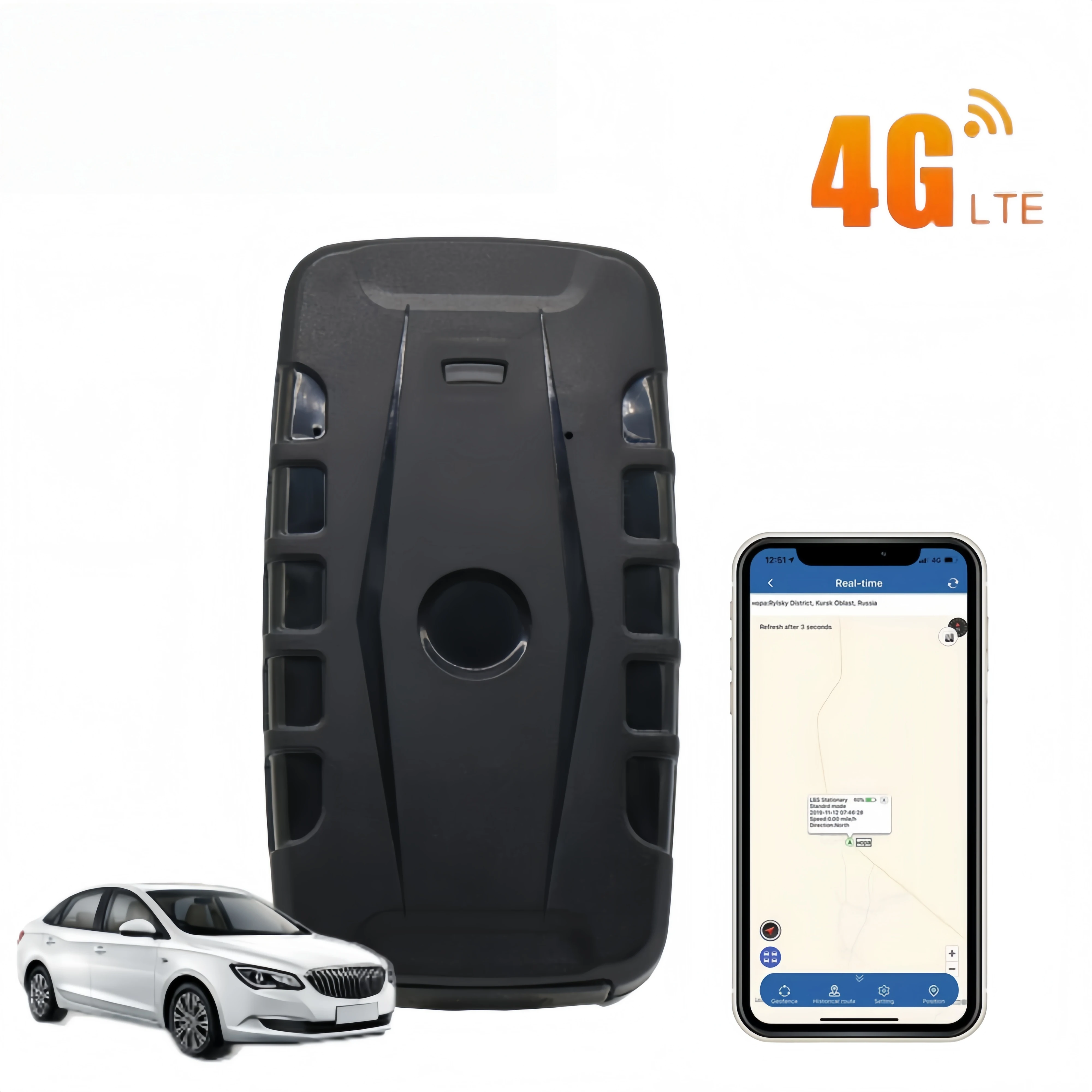 Traceur GPS pour voiture TK918 2G/4G, haute précision, localisation en temps réel, avec batterie longue durée 6000 mAh, dispositif de positionnement GPS antivol