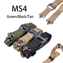 Có Thể Điều Chỉnh Magpu MS4 Sling QĐ Núi Chiến Thuật Súng Trường Cáp Treo Nylon Súng Dây Đeo Kim Loại Dây Đeo An Toàn HK416 Ruger 10/22 AR10 AR15