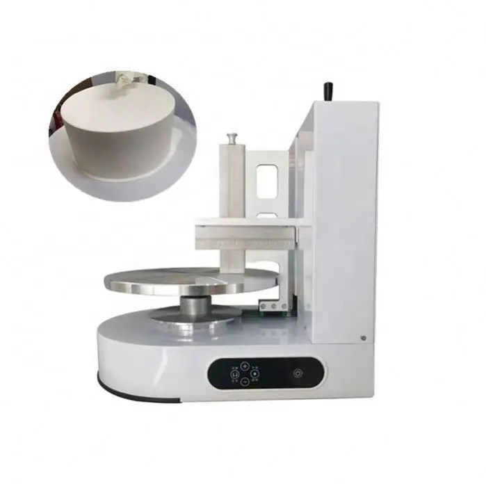 Round Cake Cream Coating Filling Machine Cake Icing Decorating Machine Plastering The Automatic Cake Smearing Machine