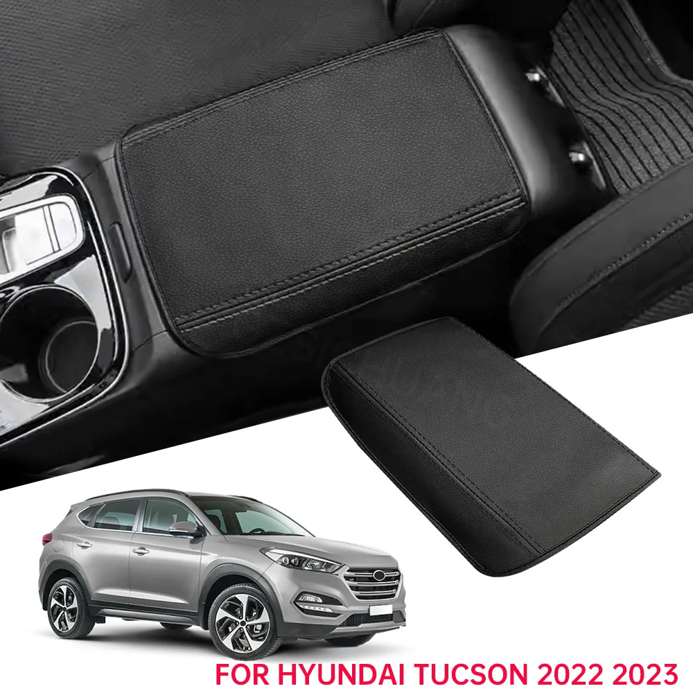 

For Hyundai Tucson NX4 2022 2023 Car Center Console Armrest Cover Leather Armrest Box Cover Interior Accessories Car Supplies