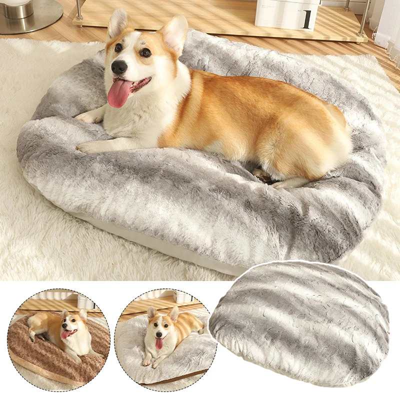 

Crate Foam Dog Bed with Removable Washable Cover Dog Mattress and Comfy Anxiety Pet Bed Mat for Puppy Cats