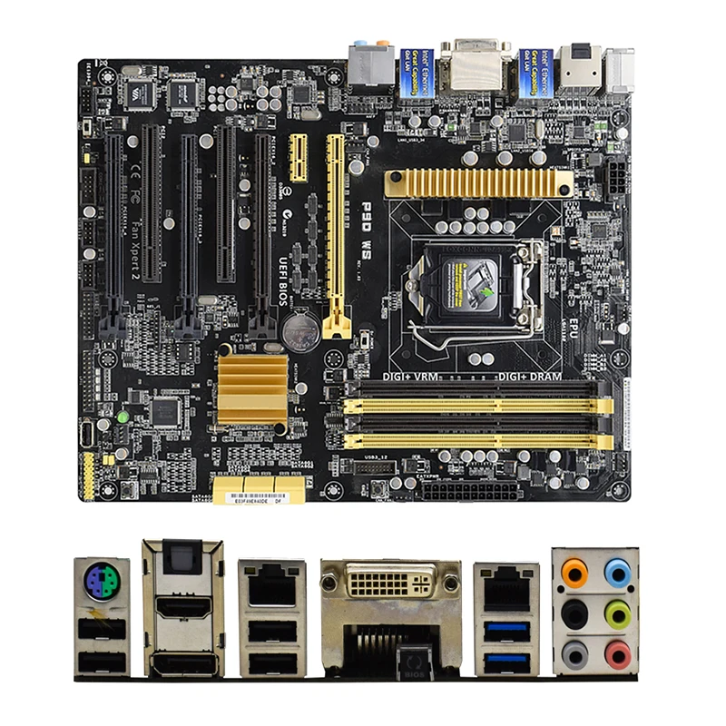 For Intel Z97 P9D WS motherboard Used original LGA1150 LGA 1150 DDR3 32GB USB2.0 USB3.0 SATA3 Desktop Mainboard