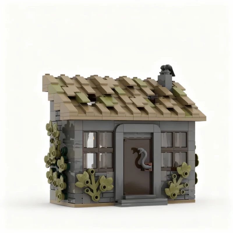 388 قطعة من مكعبات البناء MOC لنموذج كوخ غاونت هاري، ألعاب تركيب، هدية عيد الميلاد، مكعبات تعليمية، فكرة إبداعية