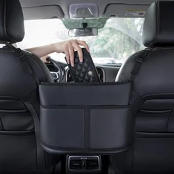 Leather Car Handbag Holders Car Organizers and Storage Front Seats Gap Car Seats Gap Filler Organizer Storage Bag for Car Seats