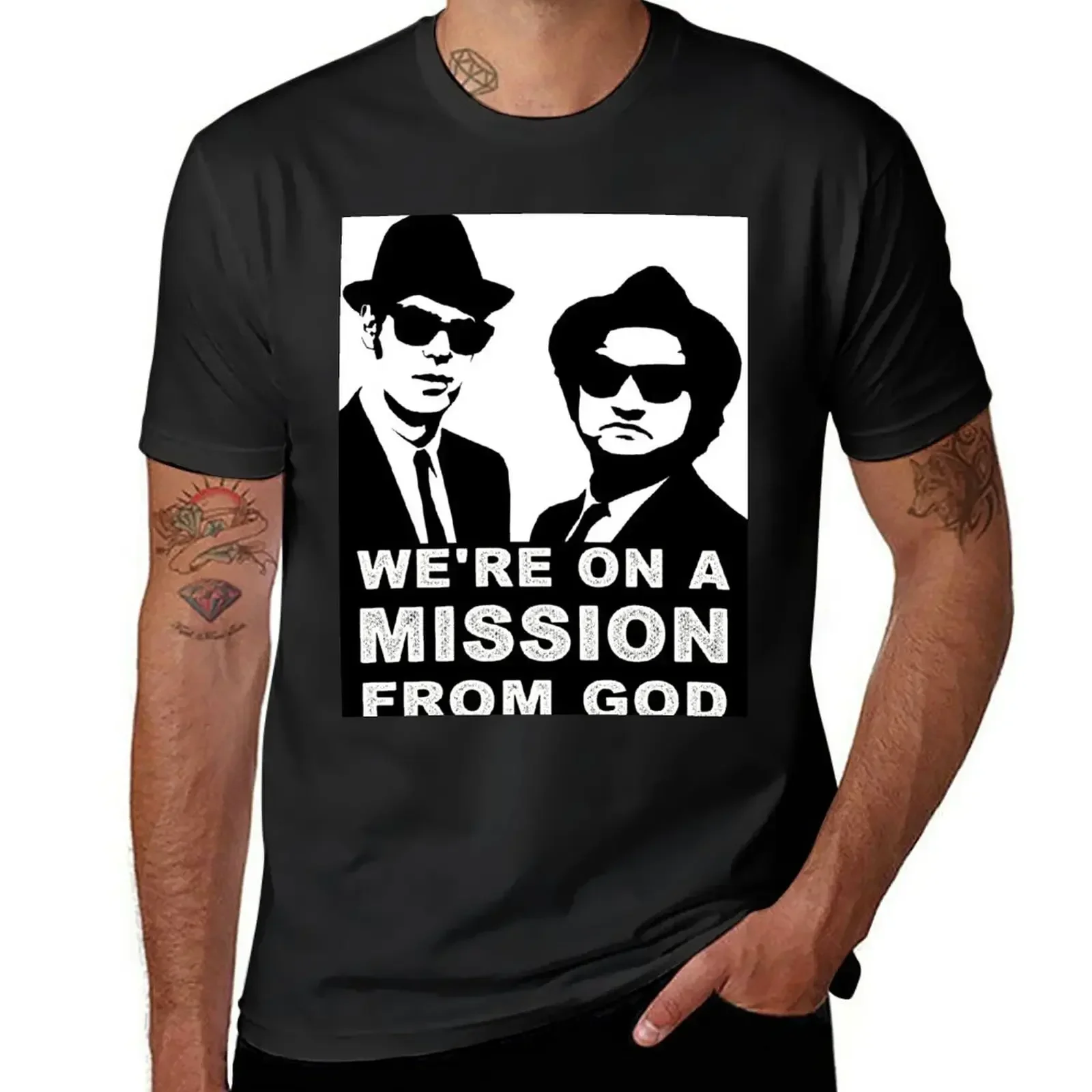 

2025 new model We're on a Mission From Shirt Shirt T-Shirt vintage anime funny t shirts for men