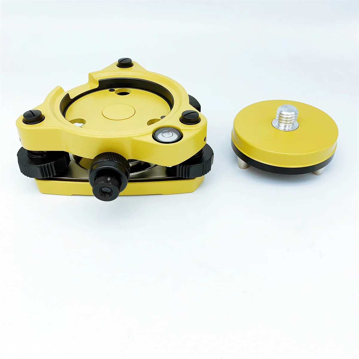 Yellow Tribrach With Optical Plummet & GPS Tribrach Adapter Carrier With 5/8\