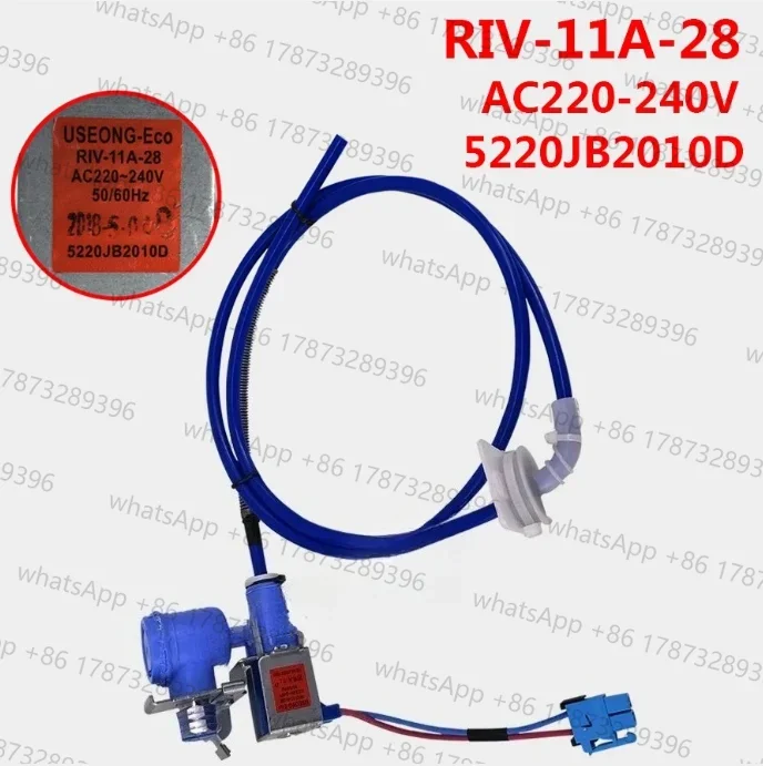Para válvula única de solenoide de refrigerador de doble puerta AC220-240V/RIV-11A-28/5220JB2010D