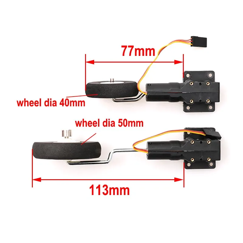 Train d'Atterrissage Électronique Rétractable en Métal, Servo Numérique, 25g, pour Avion KTK SU27 KT Board, 1 Pièce