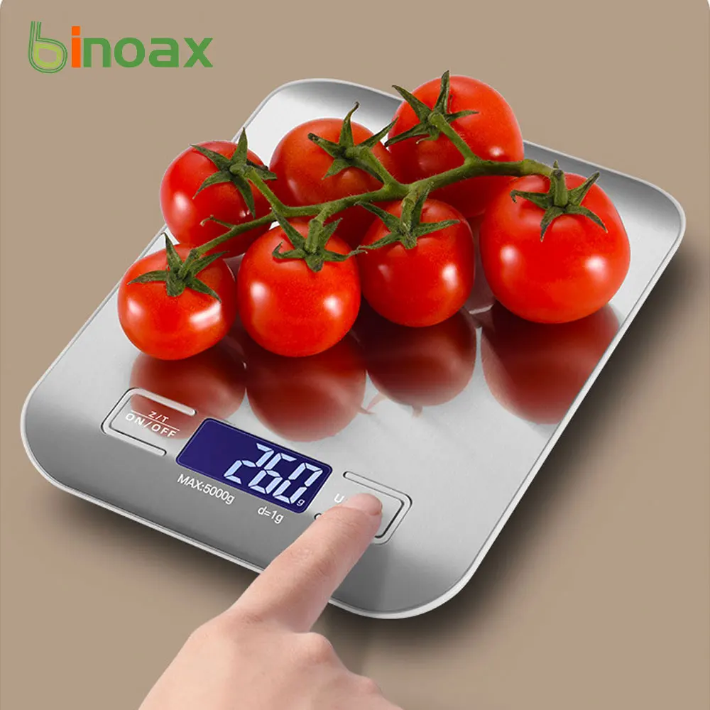 

Binoax Digital Kitchen Scale 500g/1KG/3KG/5KG/10KG Mini Pocket Jewelry Cooking Food Scale Back-Lit LCD Display Auto Off