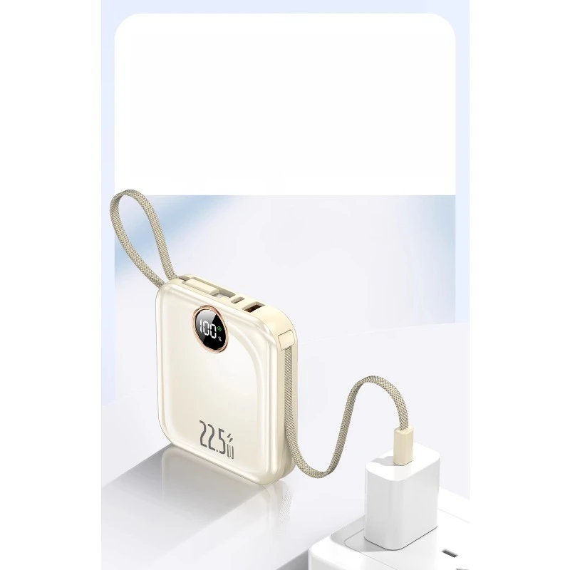 10000mAh Power Bank with Built-in Dual-line Fast Charging Function