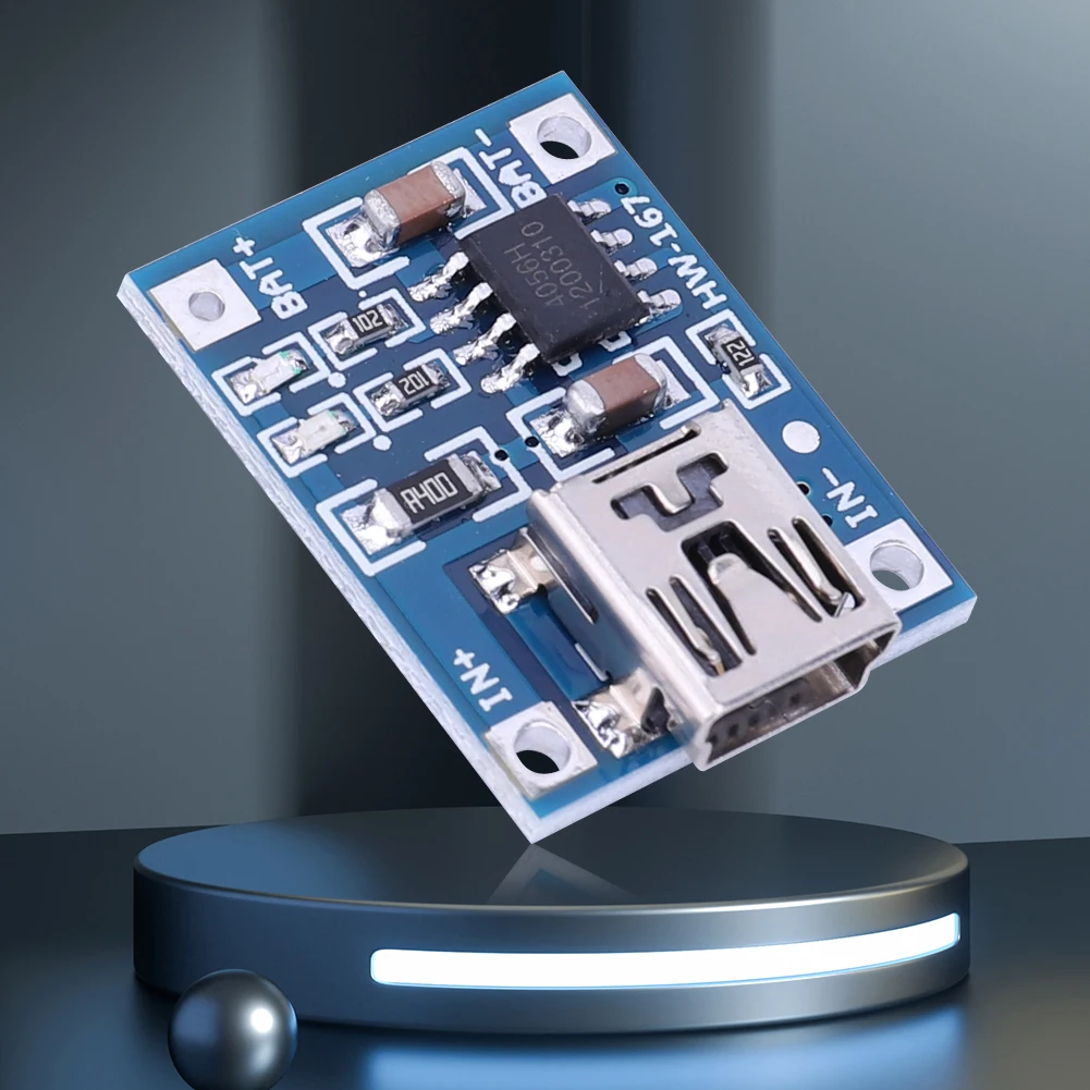 TP4056 리튬 배터리 충전기 모듈 DC4.5-5.5V 미니 USB 미니 배터리 충전기 보드(리튬 배터리용 표시등 포함)