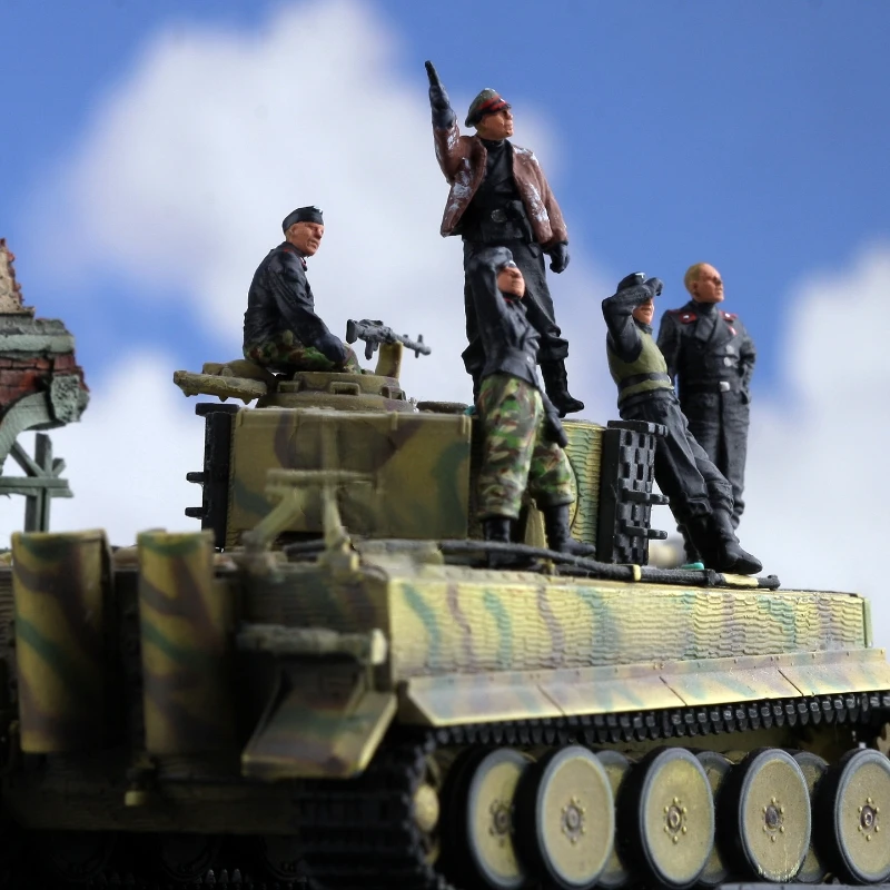

Масштабная модель 1:72, смола, 5 шт., члены немецкой танковой команды, солдаты, сделай сам, сцены, коллекция аксессуаров, подарки, игрушки, фанаты