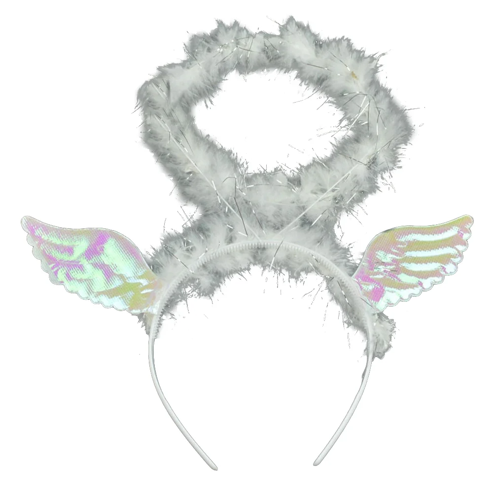 

Performance Costume Headdress Makeup Headband Angel Accessories Women White Child