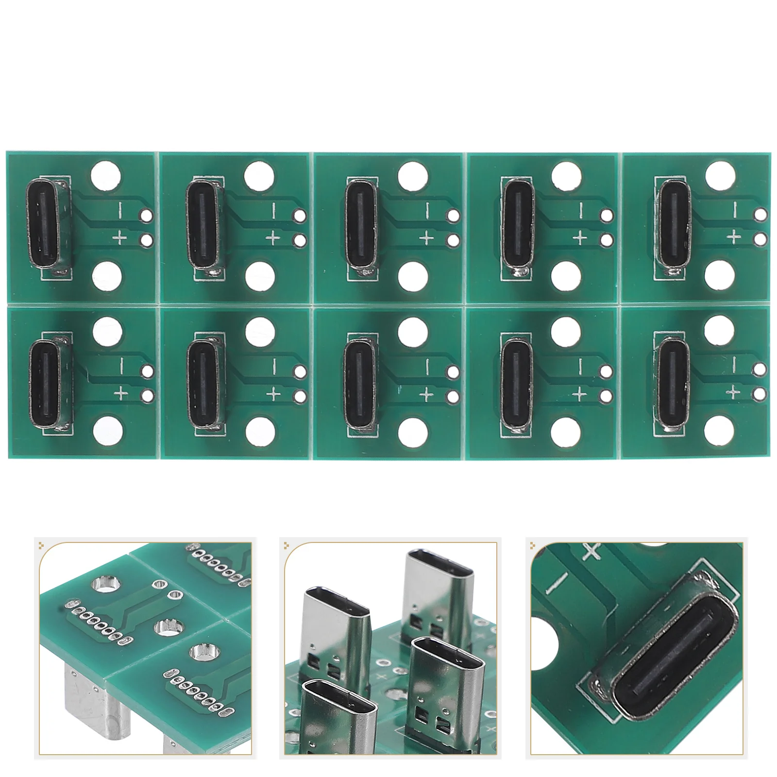 

10 Pcs Type Adapter Board USB Converter Cable Data Line PCB Support Module Type-C Connector