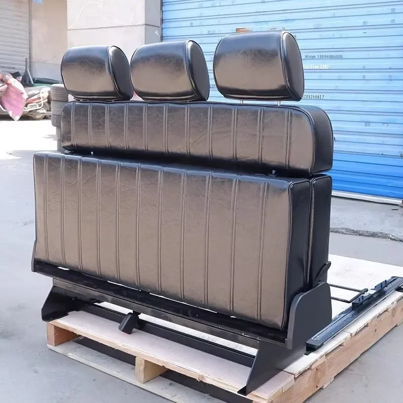 Universal Leather Folding Car Seat for Ford Transit Waterproof Camping Stool Increases Trunk Space Two Way Ride Durable Lathe