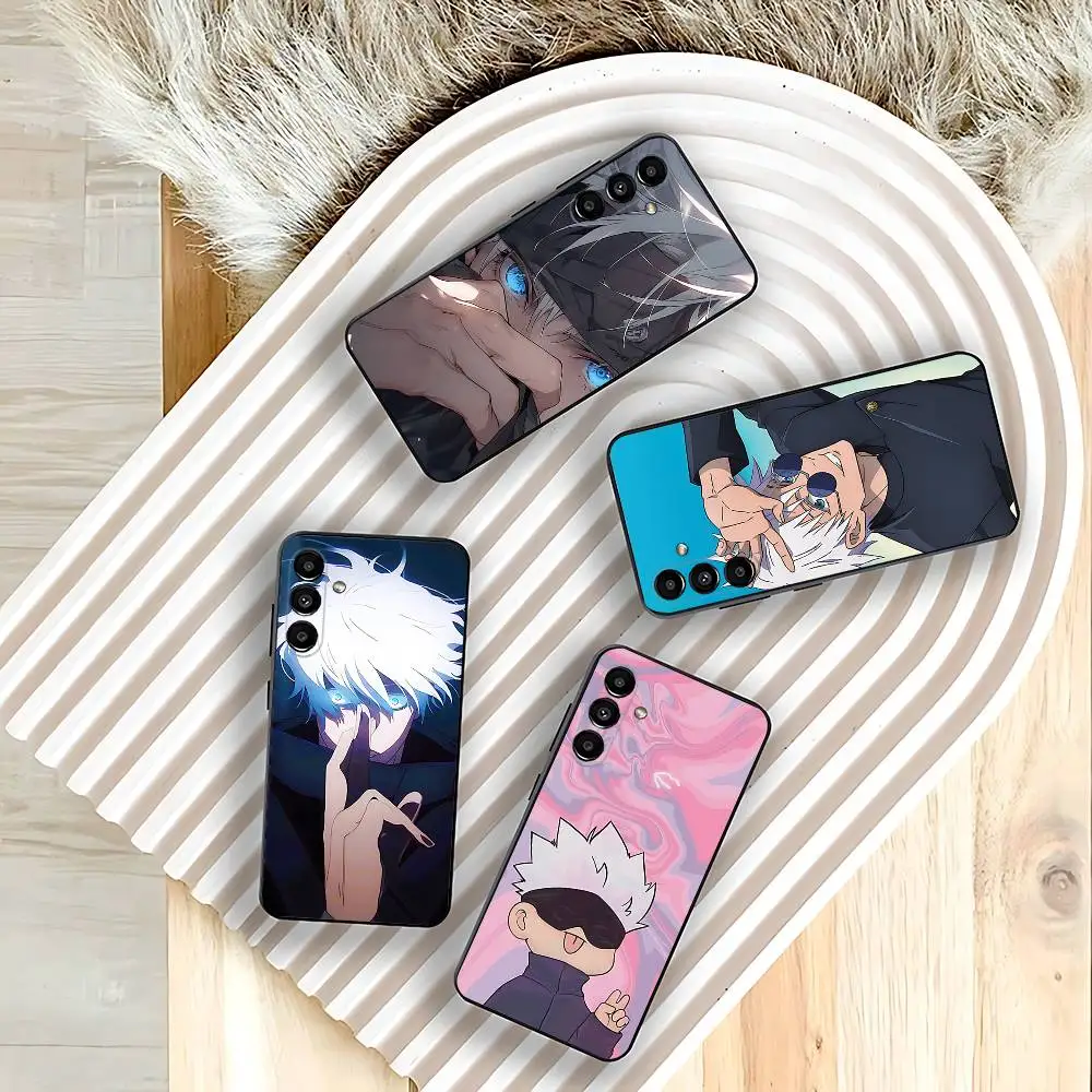 

Anime Gojo S-Satoru funny Phone Case For Samsung Galaxy A73,31,32,72,41,53,52,71,22,5G,Note,J7,8,9 Soft Black Cover
