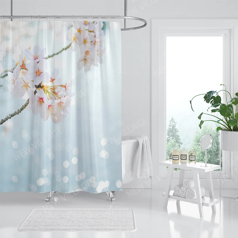 Waterproof fabric shower curtain Bathroom curtain accessories 180x200 Bath curtain for shower 240*200 nordic boho decor 240x200