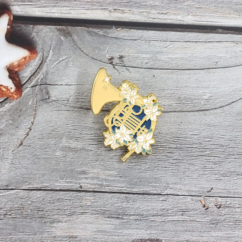 

A3855 Musical instrument Enamel Pin Cartoon Brooches For Women Lapel Pin Badge Backpack Costume Accessories Fashion Jewelry Gift